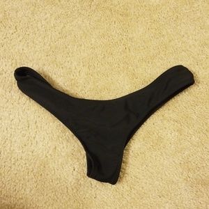 Black bikini bottom